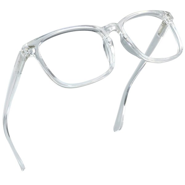 LifeArt Blue Light Blocking Glasses, Anti Eyestrain, Computer Reading Glasses, Gaming Glasses, TV Glasses for Women Men, Anti Glare (Transparent, 2.75 Magnification)