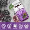 LUCNVEM Sugar Free Calcium Magnesium Zinc Gummies, Calcium Magnesium 2:1, Contains Magnesium Glycinate, Vitamin D3, Sea Moss, for Bones, Muscles, Calm Mood & Sleep Support, Vegan, 60 Gummies(2 Packs)