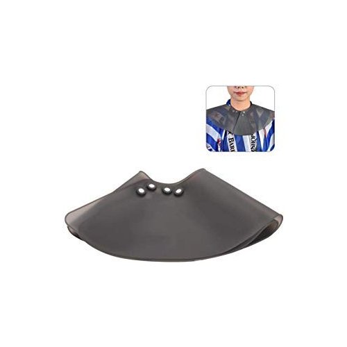 Hair Cutting Collar, Waterproof Silicone Salon Hair Dye Pad Soft Hair Shawl Neck Guard for Hairdressing Hair Cutting Hair Dye Perm and Shampoo(Black)