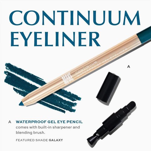 MAKE Continuum Waterproof Gel Eyeliner – Intense Black Eyeliner Pencil – Smudge-Proof Professional Makeup – Extreme Black Eyeliner Pen, Eclipse