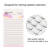 10pcs False Eyelash Fans Paper Card Eyelash Extension Storage Card with Double Sided Adhesive Tape Quick Flower Storage Grafting Kit for Display Rack for Women Girl