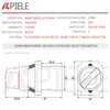 APIELE (Pack of 2) 22mm 3 Position Selector Switch Maintained 2NO XB2-20X/31 (3 Position Maintained)