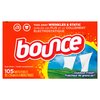 Bounce Dryer Sheets, 105 Sheets, Outdoor Fresh Scent Fabric Softener Sheets, Reduces Static, Softens and Fights Wrinkles