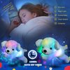 Glow Guards 15'' Blue Light up Puppy Dog Stuffed Animal Soft Plush Toy Pillow with LED Night Lights Glow Bedtime Pal Christmas Children's Day Birthday Gifts for Toddler Kids