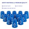 Aivalas Stack Cups, 24pcs Sports Stacking Cup Set Classic Stack Training Game Toys for Boys Girls Kids Stacking Cups with Carry Bag (Blue & Red)