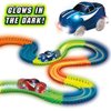 Ontel Magic Tracks 10 Foot Glow In The Dark Bendable Flexible Racetrack with LED Light-Up Race Car, Educational Playset Birthday Gift for Ages 3+