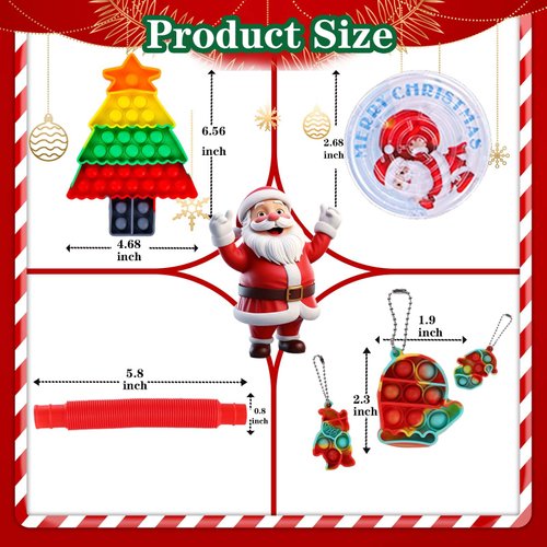 boveeny 138Pcs Premium Christmas Party Favors Set, Bulk Christmas Goodie Bag Stuffers, Christmas Classroom Prizes, Christmas Themed Toys, Christmas Favors Gifts for Boys, Girls