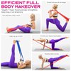 RENRANRING Resistance Bands for Working Out, Exercise Bands for Physical Therapy, Stretch, Recovery, Pilates, Rehab, Strength Training and Yoga Starter Set