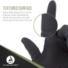 Dynarex Black Arrow Disposable Latex Exam Gloves, Powder-Free, For Healthcare, Law Enforcement, Tattoo, Salon or Spa, Black (100, Medium)