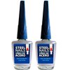 Steel Nails Hardener with Keratin, Calcium and Garlic Pack of 2
