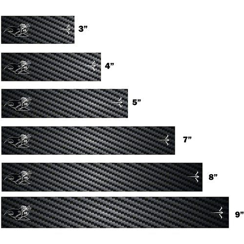 White Water Archery Non-Laminated Reaper Carbon Fiber Arrow Wraps 15 Pc Choose Length Width (4, 1)
