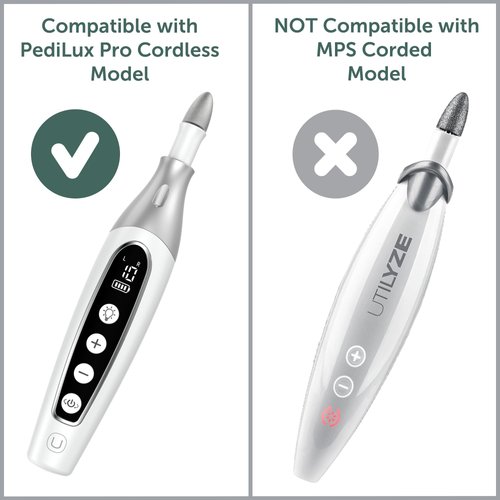 UTILYZE Replacement Nail Drill Bits and 50 Sanding Bands for PediLux Pro Professional Manicure and Pedicure Kit