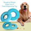 BSISUERM Dog Donut Toy for Treat Dispensing Puppy Teething Toy Dog Interactive Chase Toy for Small Medium Dogs Pet Enrichment Exercise Toy Ball for Teething Cleaning, Training, Entertainment
