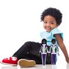 ONEST 2 Sets 11.5 Inch African American Dolls Include 2 Pieces Black Girl Doll and Black Boy Doll, 2 Pieces Handmade Doll Clothes, 2 Pairs of Doll Shoes