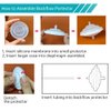 PumpMom Backflow Protector for Spectra and Motif Luna, Replacement Breast Pump Backflow Protector for Spectra S1 S2 9 Plus SG Breastpumps, BPA Free (Not Original Spectra Pump Parts)