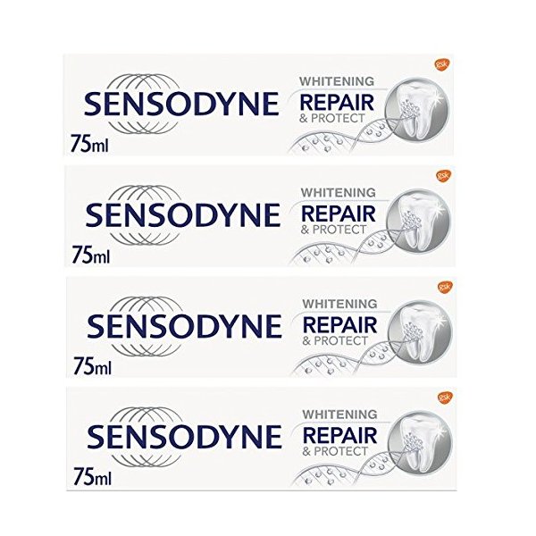 Sensodyne Repair and Protect Whitening Toothpaste [Pack of 4]