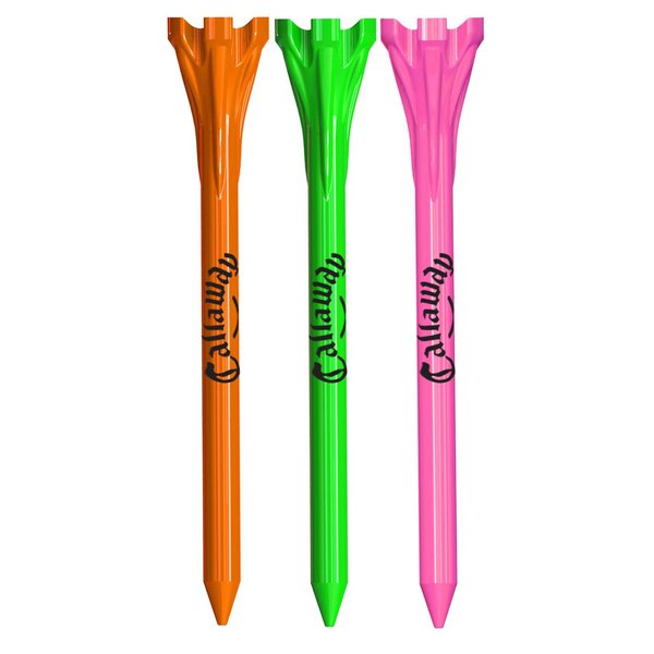 Performance 2.75’’ Plastic Golf Tees, Neon Mix, 30 Pack