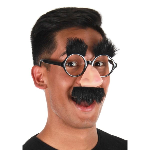 elope Groucho Marx Nose Glasses with Mustache Costume Accessory Standard Black