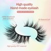 Fake Eyelashes Natural Wispy Cat Eye Lashes 3D Volume Faux Mink Lashes 16mm Soft Comfortable 5 Pairs Strip Lashes Pack by ESHARP