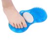 Yosoo Health Gear Shower Foot Scrubber Massager, Blue Silicone Foot Massage Cleaner Bath Shower Foot Massage Mat Pad with Pumice Scrub Stone Bathing Aid Foot Massage Exfoliating Foot Cleaner