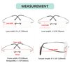 Eyekepper Titanium Rimless Reading Glasses Readers Men Black