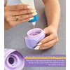 Sunscreen Applicator for Kids - BPA Free Refillable Roll on Sponge Sunscreen, Suncream & Sun Lotion Applicator For Kids, Adults & Families - Holds 1.9fl oz, Perfect Size for Travel (Purple)