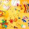 Tondiamo 206 Pcs Art Paint Party Favors Include Gift Cup Plastic Straw Color Pen Keychain Pendant Bracelet Ring Temporary Tattoo Party Blower Card Splatter Confetti for School Reward Birthday Party