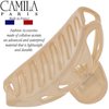 Camila Paris CP3082 French Hair Clip for Women Thick Hair for Long Curly Wavy Hair, Beige, Girls Hair Claw Clips Fashion Styling Hair Accessories for Women, Strong Hold No Slip Grip, Made in France