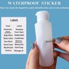 DNSEN 3.4oz Travel Bottles for Toiletries TSA Approved Leakproof Squeeze Plastic Empty Travel Size Bottles Refillable Liquid Containers with Labels (5 Pack)