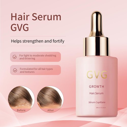 Hair Growth Serum Hair Loss Treatment for Women and Men - GRO Hair Serum for Thining Hair - Fuller Thicker and Healthier Hair, 1 Fl Oz