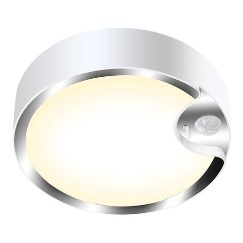 Yurnero Battery Operated Motion Sensor Light Indoor 80 LED Closet lights Battery Powered Lamp with 400LM 3200K 7.8 inch Wireless Ceiling Light for Closet Stair Hallway Shower Shed Garage Pantry