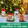 Christmas Building Blocks Sets, 4in1 Building Brickheadz Kit, Santa/Reindeer/Snowman/Gingerbread Man Blocks Bricks Set Christmas Decorations and Gifts for Kids, Boys, Girls, Adult 853PCS (2023 New)
