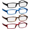 TruVision Readers - 9501HP - 4 pk - Black Tortoise Red Blue -0.50