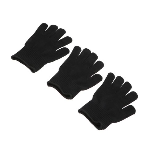 MERRYHAPY 3pcs Heat Resistant Gloves Hair Curler Gloves Heat Proof Mitten Protection Supplies Hair Curling Iron Gloves Barber Protective Gloves Heat Protection Glove Hair Straightener Gloves