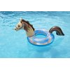 Swimline Hobby Horse Glitter Inflatable Pool Ring, Multi, 67"x 37" x 31"