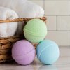 SpaRoom Soothe and Relax Handmade Natural Essential Oil Aromatherapy Bath Bombs, Set of 3, Lavender, Eucalyptus and Peppermint