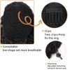 Water Wave Curly Ponytail Extension Kanekalon Synthetic Hair Clip In Hairpieces For Women Curly Drawstring Ponytail For Black Women Fake Hair Clip In Ponytail Hair Extensions