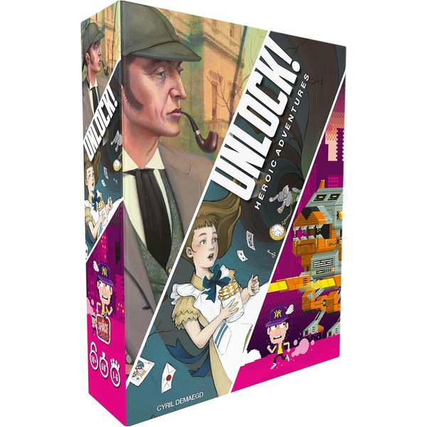 UNLOCK! Heroic Adventures Card Game | Escape Room Games for Adults and Kids | Mystery Games for Family Game Night | Ages 10 and up | 1-6 Players | Average Playtime 1 Hour | Made by Space Cowboys