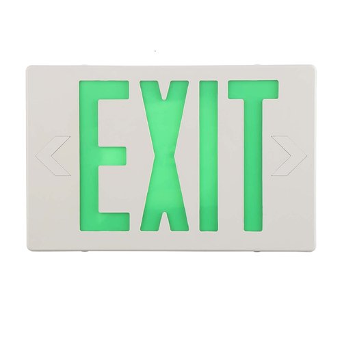 SPECTSUN Led Exit Sign with Battery Backup, Green Exit Light Combo&Double Sided Exit Sign - 1 Pack, Exit Combo Light/Illuminating Exit Sign Led/Exit Alarm/Fire Exit Sign Light/Lighted Exit Sign