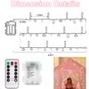 Battery Operated Fairy String Lights, Acrylic Gems Jewels String Lights with Remote 8 Modes Timer Function,30 Warm White LED Battery Powered Fairy Lights for Bedroom Party Decor