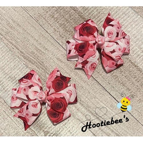 Roses Toddler Hair Bow Set