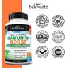 Immune Support Supplement with Vitamin C 1000mg Zinc Elderberry Extract Ginger Root Beta Carotenes, Immunity Boost for Adults, Natural Immune Defense Antioxidant Vitamins by BioSchwartz, 90 Capsules