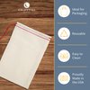 Celestial Gifts Muslin Bags - 100% Cotton Drawstring Bags Medium 50pcs, 5x7, Reusable Tea Bags, Jewelry Gift, Spice and Pouch Gift Sachet Bags - Made in USA - (Red Hem and Drawstring)