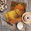 The Best Card Company - 10 Beautiful Note Cards Blank (4 x 5.12 Inch) - Fall and Autumn Season, Boxed Notecard Assortment - Fall Foliage M4971OCB-B1x10