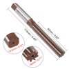 uxcell Hand Reamer 18mm Alloy Tool Steel H8 8 Straight Flutes Hand Milling Cutter Tool Metric Reaming Drill Bit for Metal