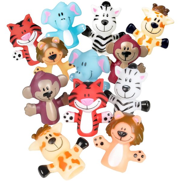 2" Zoo Animal Finger Puppets