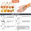 8 Sheets 97 PCS Pizza Temporary Tattoos Pizza Party Decorations Favors Supplies Fast Food Theme Birthday Decor Cute Tattoo Stickers Christmas Gifts for Boys Girls Kids Classroom School Prizes Carnival