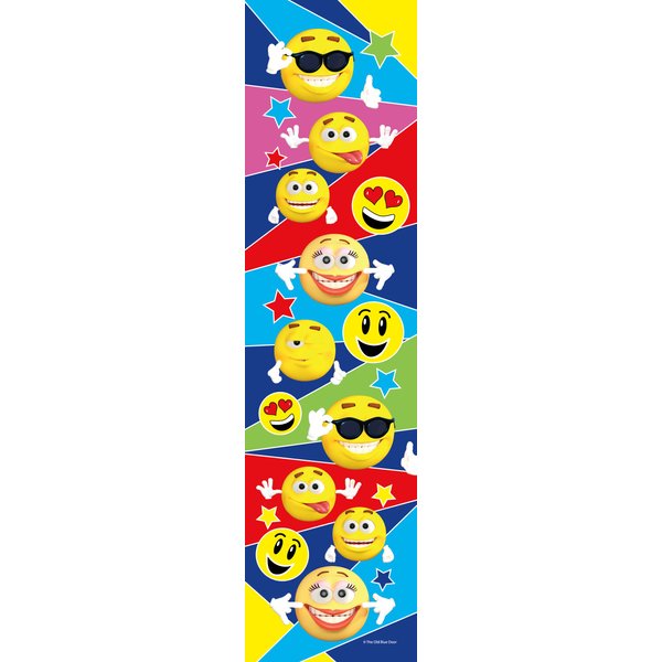 24 Emoji Bookmarks for Kids - Colorful Glossy Two Sided Emoticon - Birthday Party Supplies - Reading Incentives - School Student Prizes (Multi Colored Emoji)