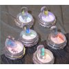 Ice Transparent Aurora Nail Powder Neon Rainbow Holographic Chameleon Powder Multi Chrome Iridescent Pigment Pearlescent Nail Art Glitters (6 Boxes Transparent)