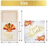 Thanksgiving Napkins, 50 Count Gold Foil Napkins Paper w 18 Count Cutlery Holders, Give Thanks Decorations for Autumn Leaves Fall Harvest Wedding Table Disposable Centerpiece Decor